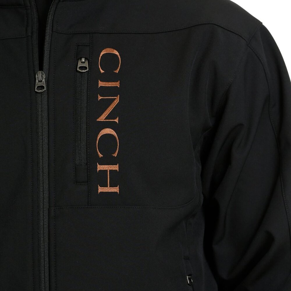 Men's Cinch Black Bonded Jacket - Picture 3 of 6